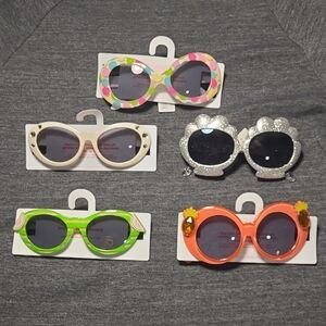 GYMBOREE NWT Sunglasses 5 pr Dot/White/Seashell/Watermelon/Pineapple Girls/Kids